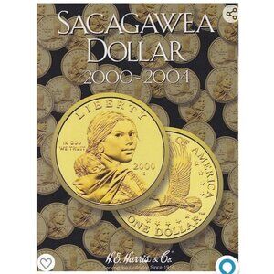 Sacagawea Dollar 2000 - 2004 Set Coin Folder - Harris Album 2715 Indian Princess